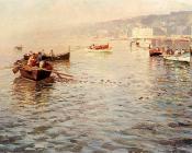 阿蒂利奥 普拉泰拉 : Fishing Vessels Off A Coast